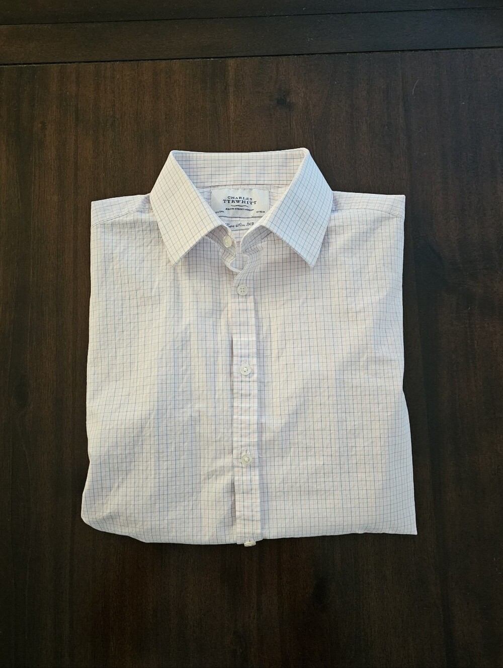 Charles Tyrwhitt Windowpane Dress Shirt Size 16.5 X 34